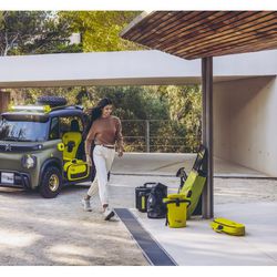 <em>Citroën has made some color-matched luggage to fit in the My Ami.</em>