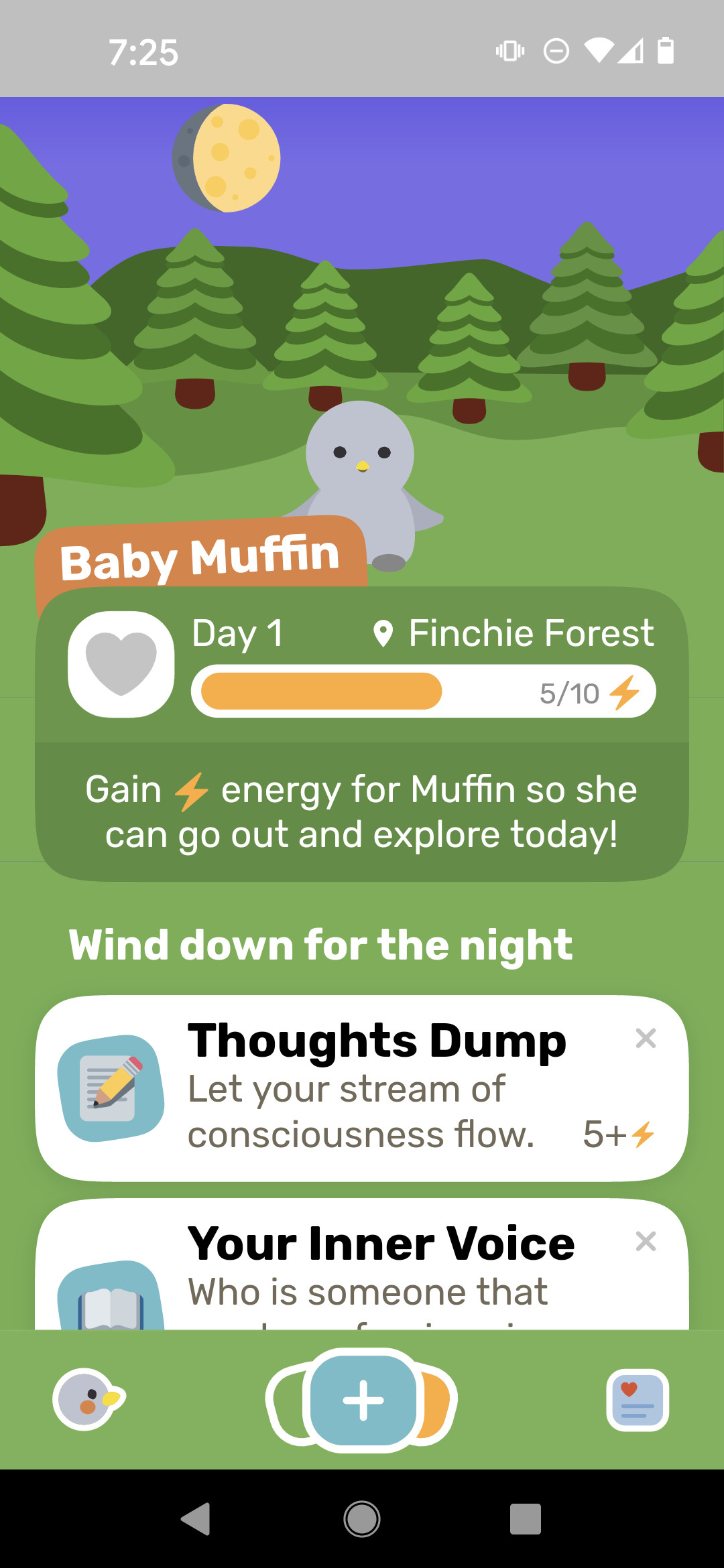 Finch, the self-care widget pet app