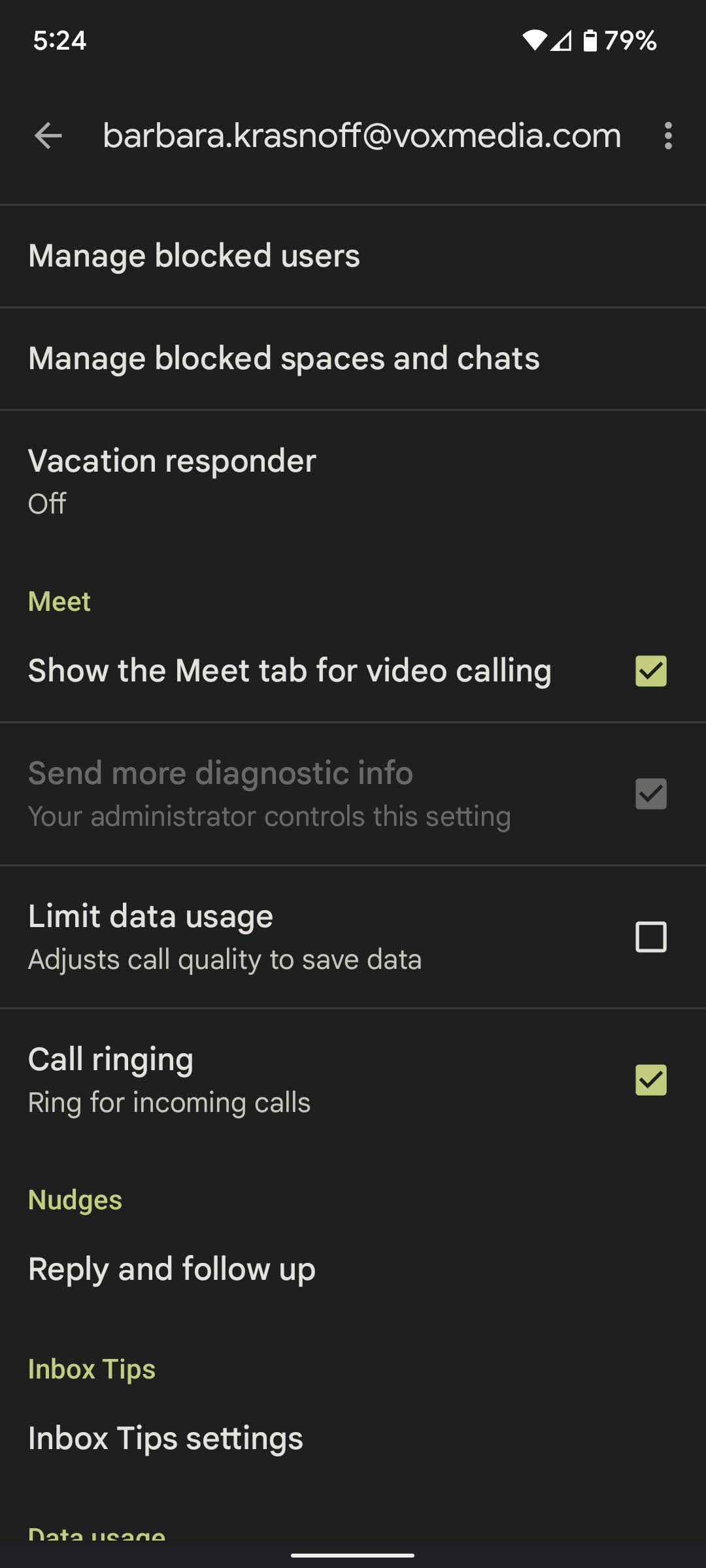 You can also uncheck “Show the Meet tab.”